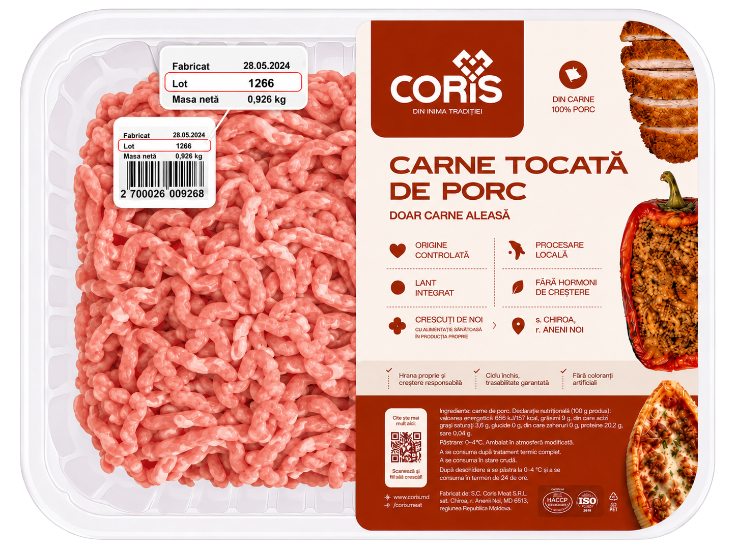 Produs CORIS si zona unde se verifica lotul